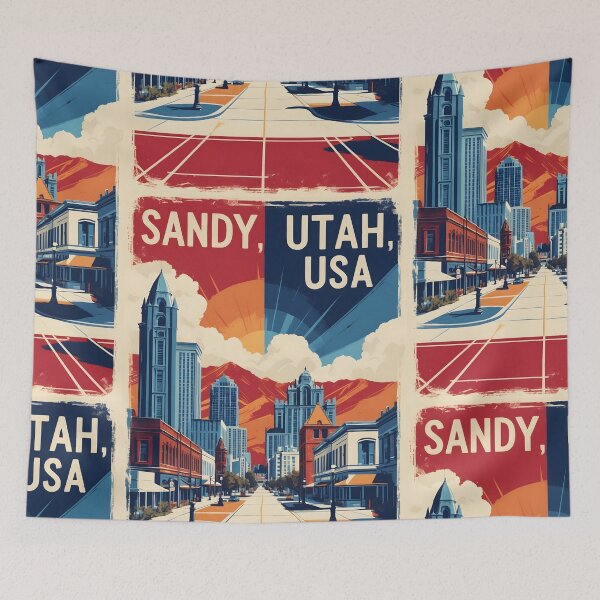 Item preview, Sandy Utah 1950s USA Vintage Travel Tourism designed and sold by TravelersGems.