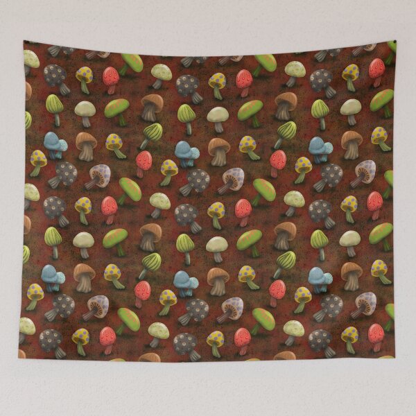 Item preview, Mushrooms on the Forest Floor designed and sold by CheriesArt.
