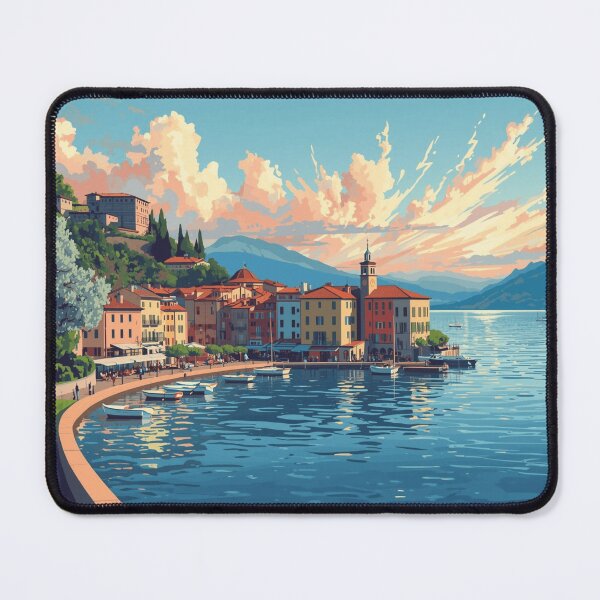 Item preview, Bardolino Lake Garda Italy – Vintage Travel Art & Dolce Vita designed and sold by Taha Art Designs.