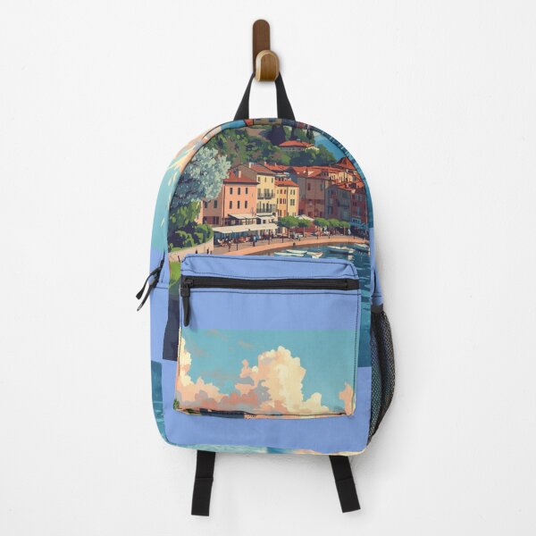Item preview, Bardolino Lake Garda Italy – Vintage Travel Art & Dolce Vita designed and sold by Taha Art Designs.