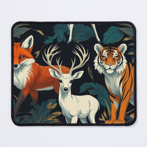 Item preview, Fox, Deer, Tiger designed and sold by DreamDarker.