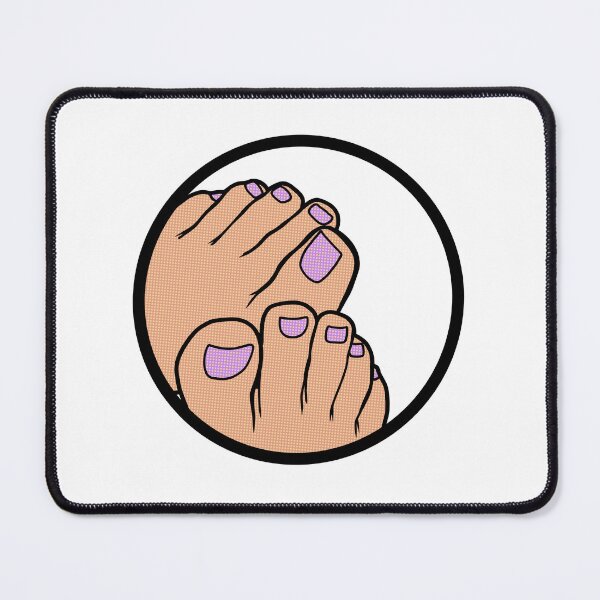 Item preview, Purple Toes Badge designed and sold by SolefulStickers.