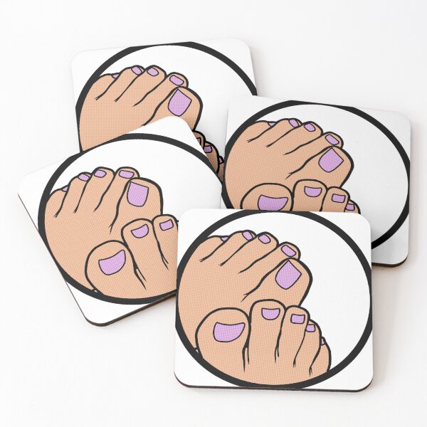 Item preview, Purple Toes Badge designed and sold by SolefulStickers.