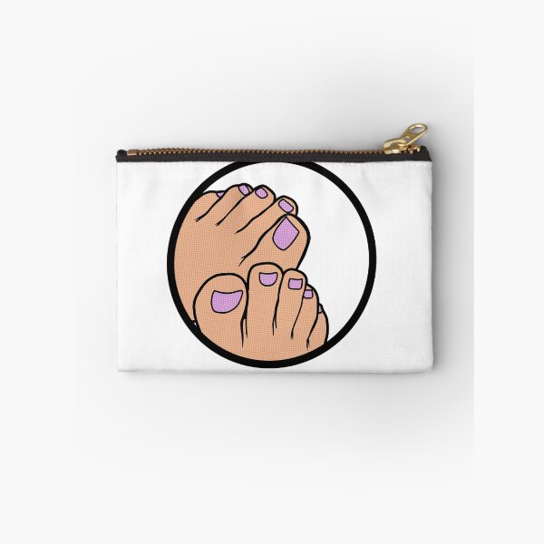 Item preview, Purple Toes Badge designed and sold by SolefulStickers.