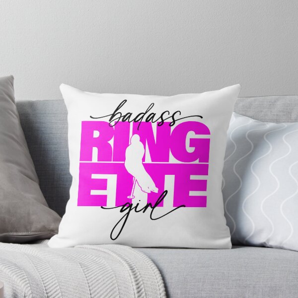 Item preview, Badass Ringette Girl – Pink Silhouette Design designed and sold by EmeraldeaArt.