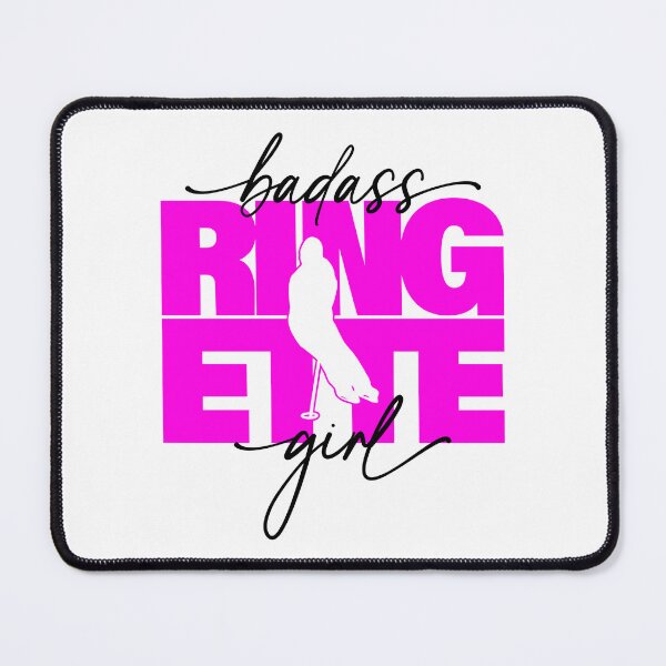 Item preview, Badass Ringette Girl – Pink Silhouette Design designed and sold by EmeraldeaArt.