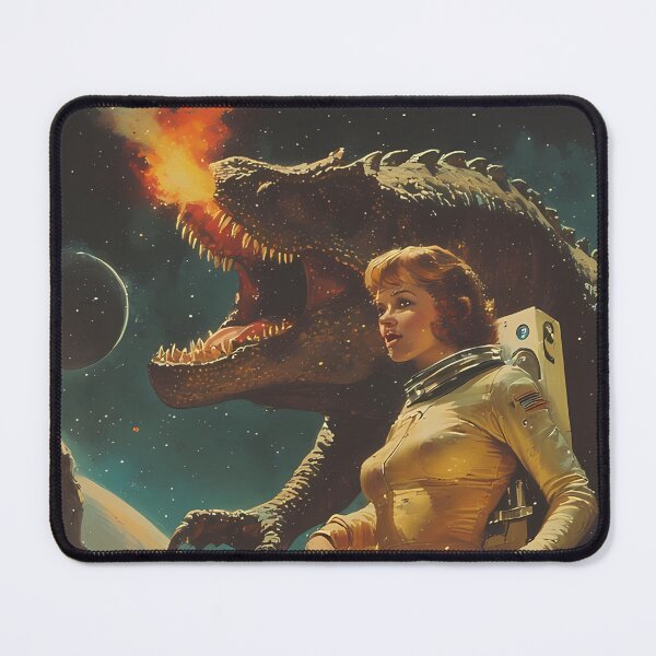 Item preview, The cosmic woman with her dino friend designed and sold by she-devil-shirt.