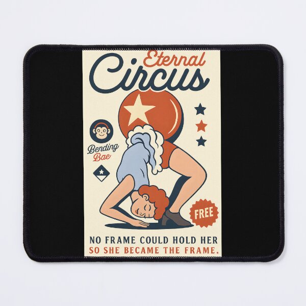 Item preview, Eternal Circus Vintage Acrobat Poster Retro Flexible Circus Artwork Graphic  designed and sold by DrawHandArt.