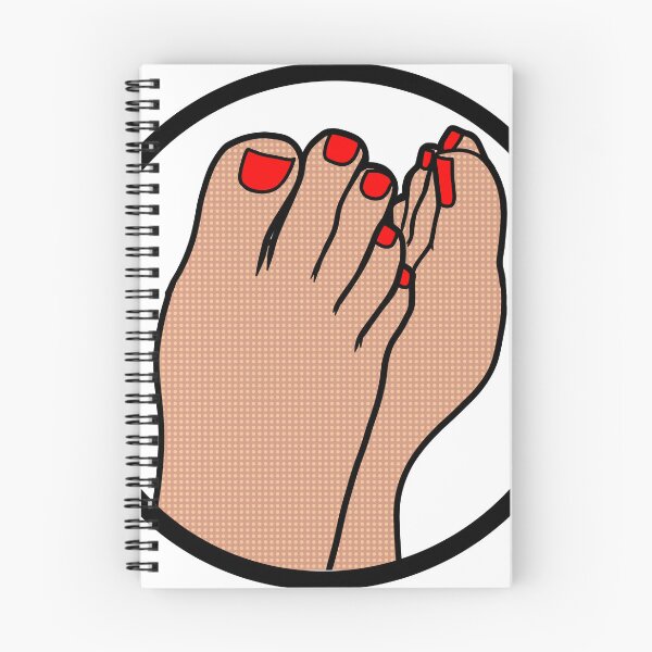 Item preview, Red Toes Badge designed and sold by SolefulStickers.