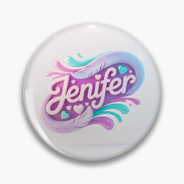 Item preview, Jenifer Name Art with Feathers  Hearts designed and sold by Francis Clay.
