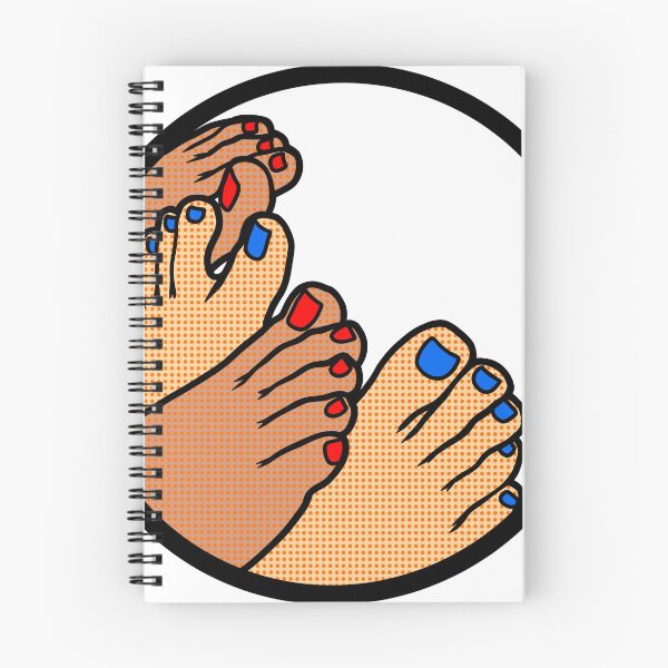Item preview, Red And Blue Toes Badge designed and sold by SolefulStickers.