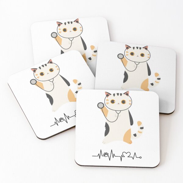 Item preview, Cute Sick Cats and Vet Care Stickers designed and sold by My_designs_2025 .