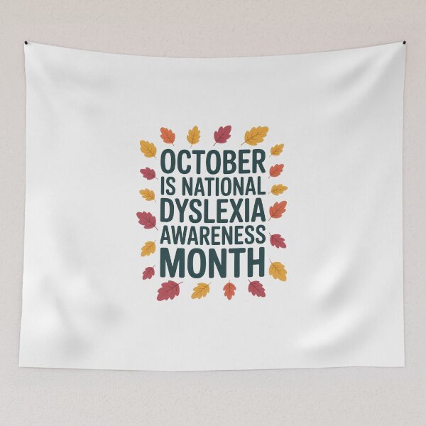 Item preview, October is Dyslexia Month - Dyslexia Awareness designed and sold by Enea Kelo.