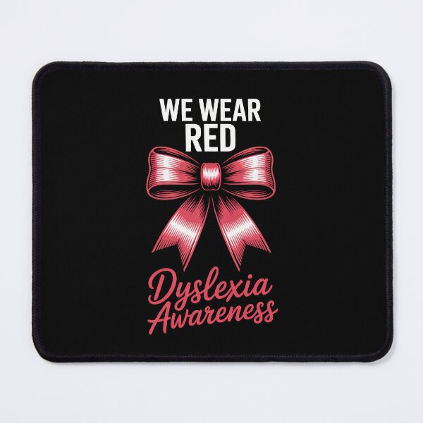 Item preview, Red Ribbon for Dyslexia - Dyslexia Awareness designed and sold by Enea Kelo.