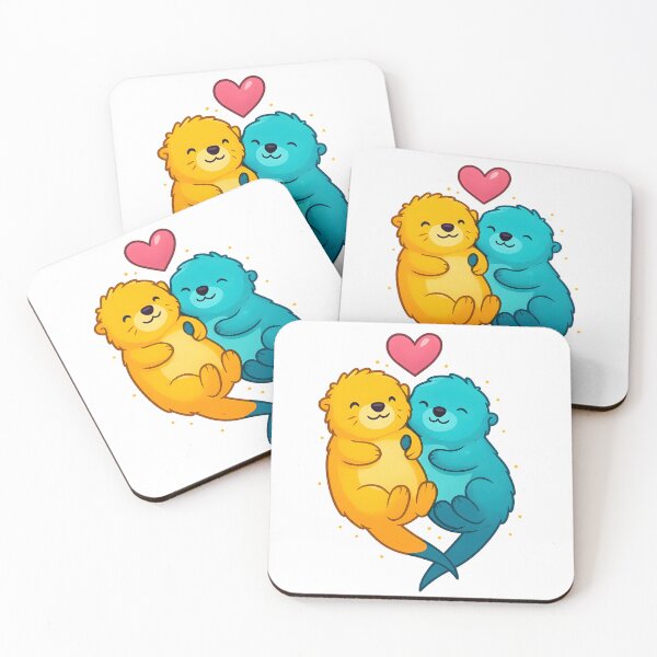 Item preview, Otter Couple Hugging designed and sold by Design-Joyz.