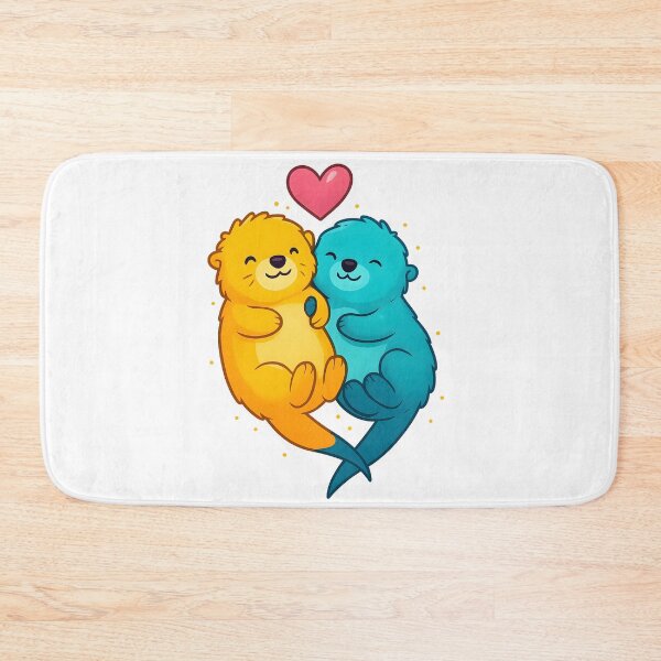 Item preview, Otter Couple Hugging designed and sold by Design-Joyz.