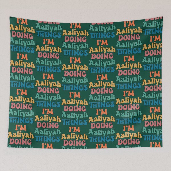 Item preview, Aaliyah Funny Retro First Name designed and sold by LaReserveDesign.