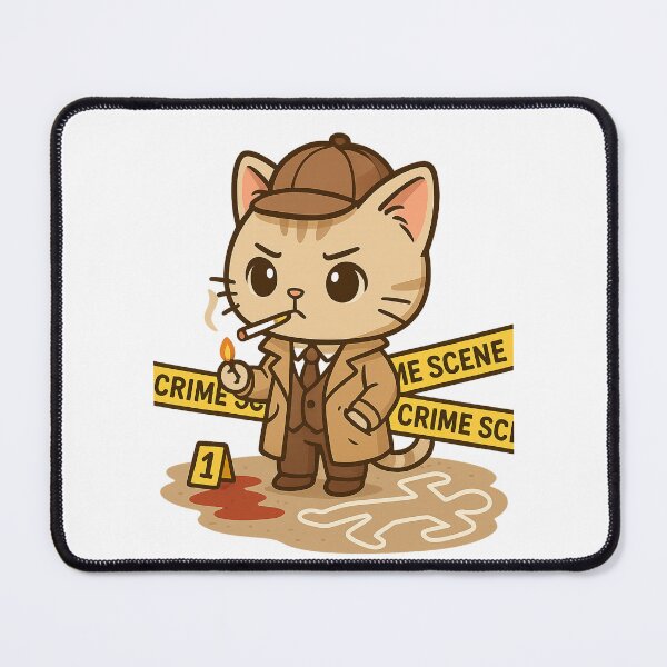 Item preview, Chibi Detective Cat designed and sold by Minato_Monarch.