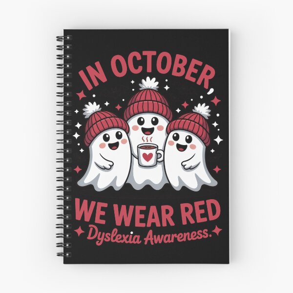 Item preview, Spooky Red Awareness - Dyslexia Awareness designed and sold by Enea Kelo.