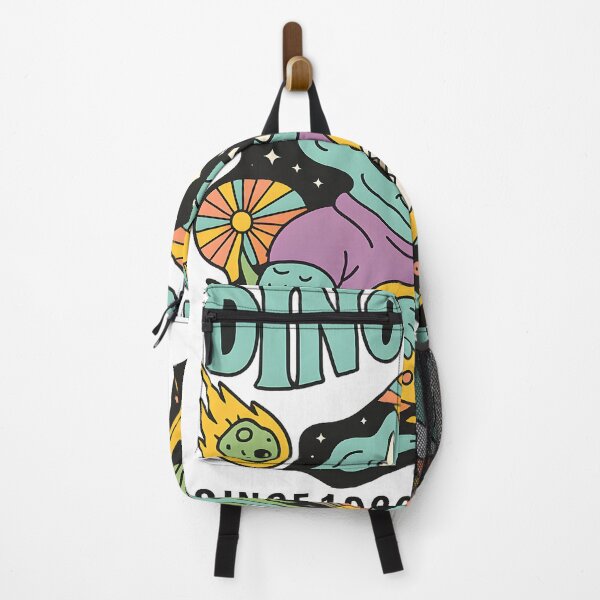 Item preview, Dinotripi Psychedelic Dinosaur Playing Guitar Retro Trippy Cosmic Music  designed and sold by DrawHandArt.