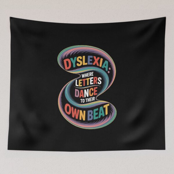 Item preview, Letters Dance to Their Own Beat - Dyslexia Awareness designed and sold by Enea Kelo.