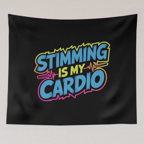 Item preview, Stimming Is My Cardio  Edgy Logo designed and sold by zmeiagrelhan.