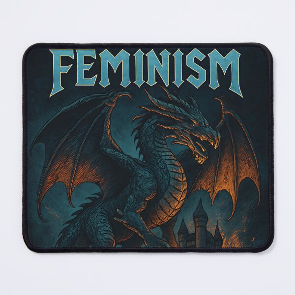Item preview, Feminism Dragon Shirt Gothic Fantasy Castle Graphic design designed and sold by Essémké.