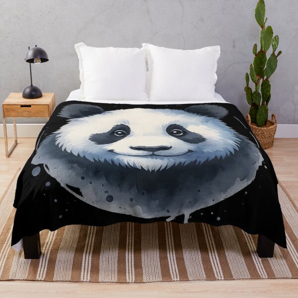 Item preview, Watercolor Panda Face Adorable Bear Portrait Cute Artistic Animal Design designed and sold by DrawHandArt.