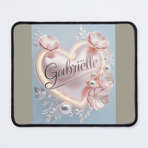 Item preview, Gabrielle Name Art Floral Heart Design designed and sold by Michael Harding.