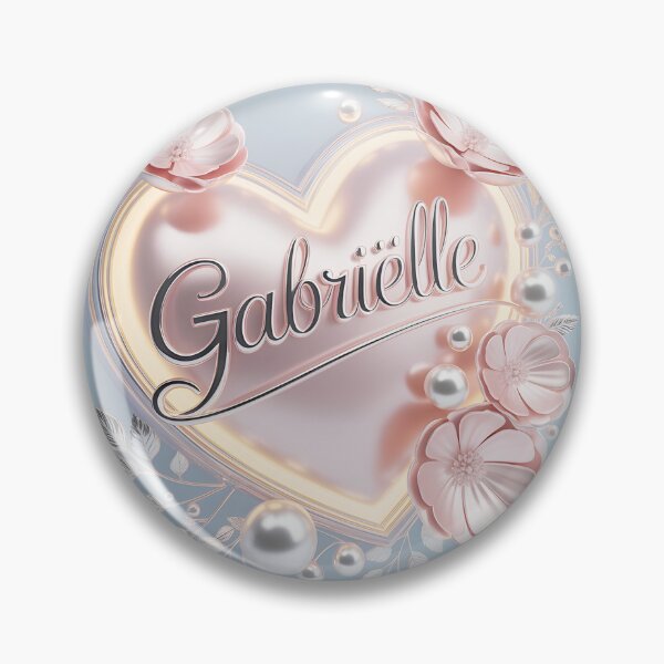 Item preview, Gabrielle Name Art Floral Heart Design designed and sold by Michael Harding.