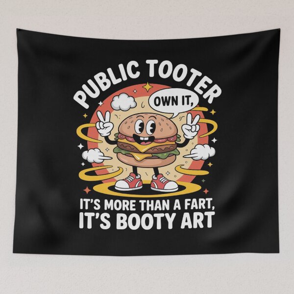 Item preview, Public Tooter Funny Farting humor cheeseburger designed and sold by snowry.