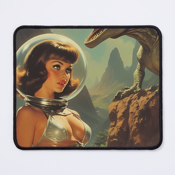 Item preview, Cosmos Woman at War with the Space Dinosaurs designed and sold by she-devil-shirt.