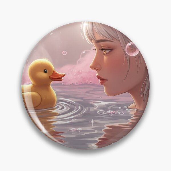 Item preview,  Сute manga anime girl bathing designed and sold by stereonut.