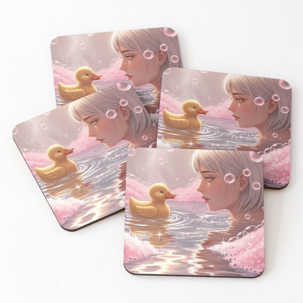Item preview,  Сute manga anime girl bathing designed and sold by stereonut.