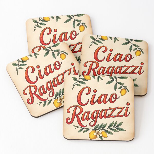 Item preview, Ciao Ragazzi – Vintage Paper with Lemons and Leaves designed and sold by EmeraldeaArt.