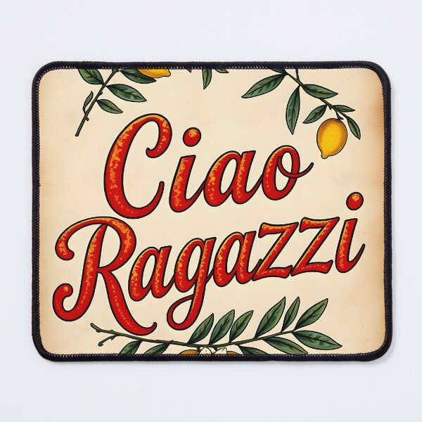 Item preview, Ciao Ragazzi – Vintage Paper with Lemons and Leaves designed and sold by EmeraldeaArt.