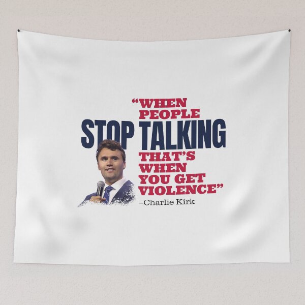 Item preview, Charlie Kirk Don't Stop Talking designed and sold by Strong Tee.