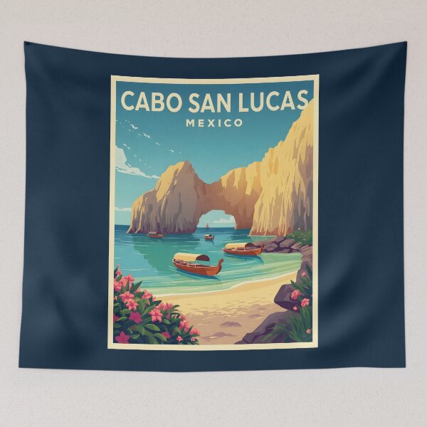 Item preview, A Vintage Illustration of Cabo San Lucas - Mexico  designed and sold by GoodOldVintage.