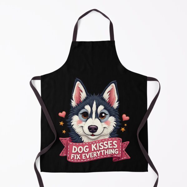 Item preview, Dog Kisses Fix Everything Cute Husky Puppy Dog Lover Design designed and sold by ArtDesignTp.