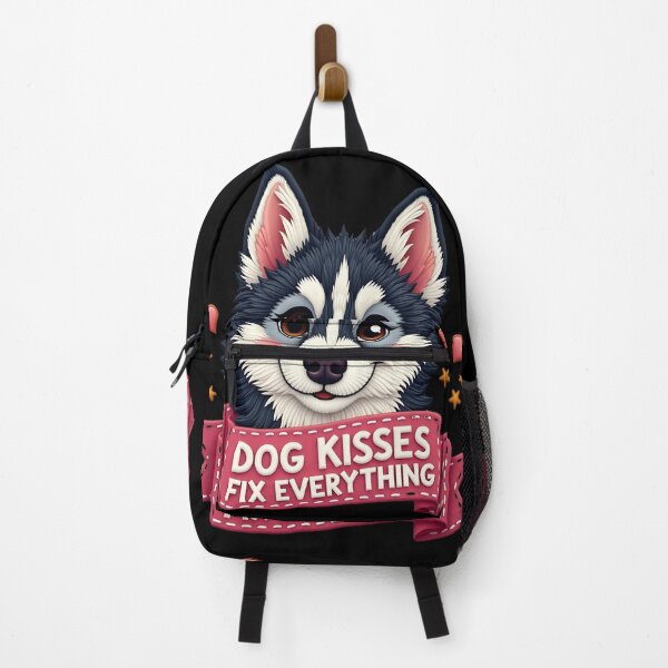 Item preview, Dog Kisses Fix Everything Cute Husky Puppy Dog Lover Design designed and sold by ArtDesignTp.
