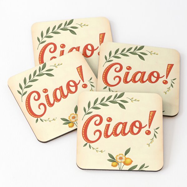 Item preview, Ciao! – Vintage Paper with Lemons and Leaves designed and sold by EmeraldeaArt.