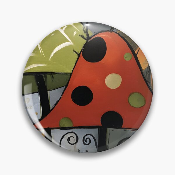 Item preview, Step Into a Surreal Halloween Forest with Vibrant Mushrooms Fiery Flower and Enchanting Patterns designed and sold by OlfactoART Studio.