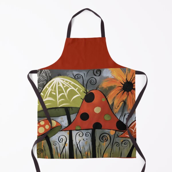 Item preview, Step Into a Surreal Halloween Forest with Vibrant Mushrooms Fiery Flower and Enchanting Patterns designed and sold by OlfactoART Studio.