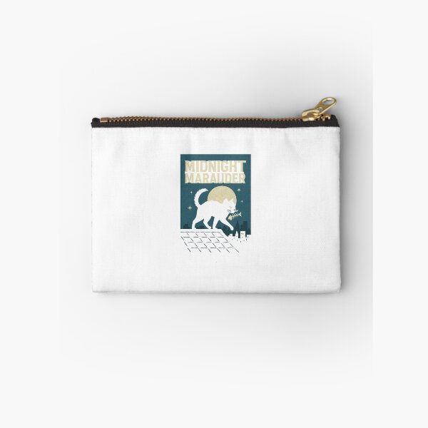 Item preview, Midnight Marauder – Rooftop Black Cat with Fishbone designed and sold by Hiss and Tell.