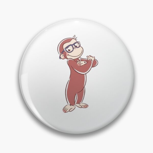 Item preview, Curious george with glasses designed and sold by Goofystoree.