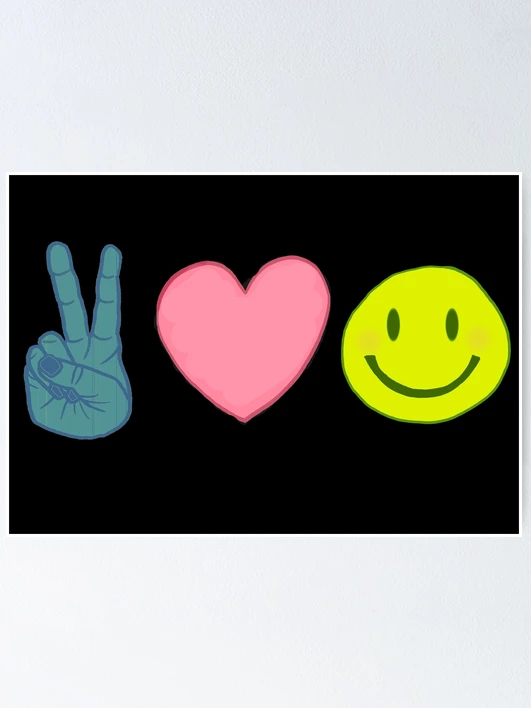 Peace Love Happiness Emoji