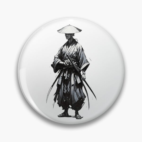 Item preview, samurai black ink style designed and sold by nour ⭐⭐⭐⭐ ⭐.