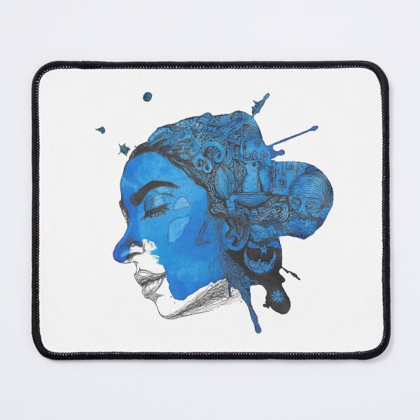 Item preview, Blue head doodle designed and sold by Krikk3.