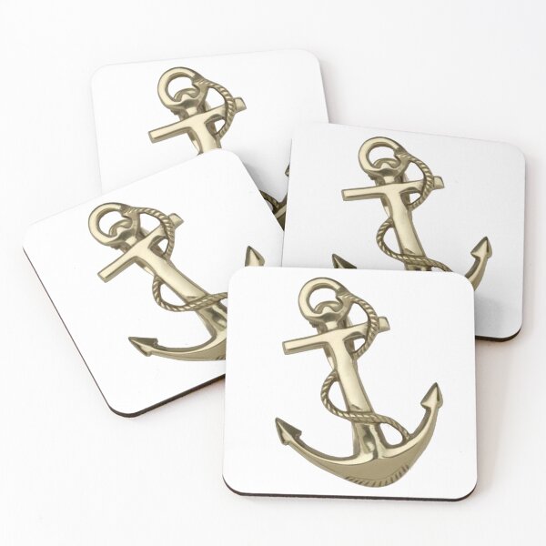 Item preview, Gold Anchor Nautical designed and sold by ChristinasMess.