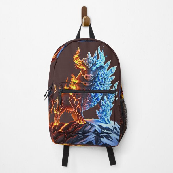 Item preview, Mythical Fire and Ice Bull | Fantasy Creature Art designed and sold by E-SarnEdge.